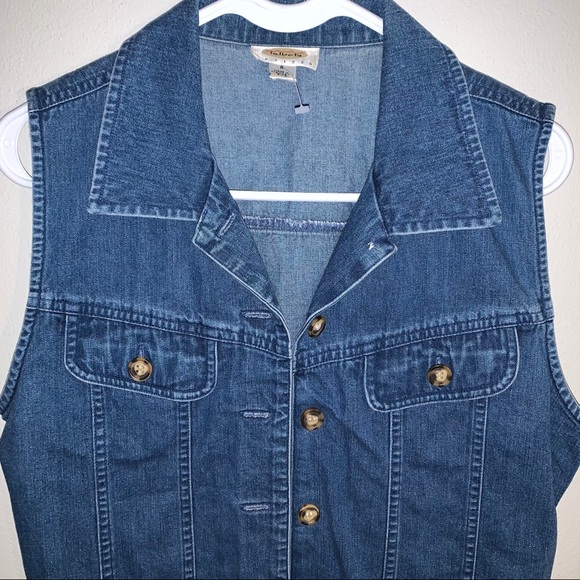 Talbots petites / Button Up Jean Styled Vest - Picture 3 of 9